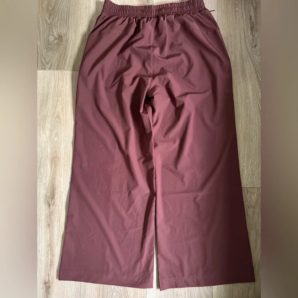 Fabletics Brown Wide-Leg Pants - Picture 5 of 11